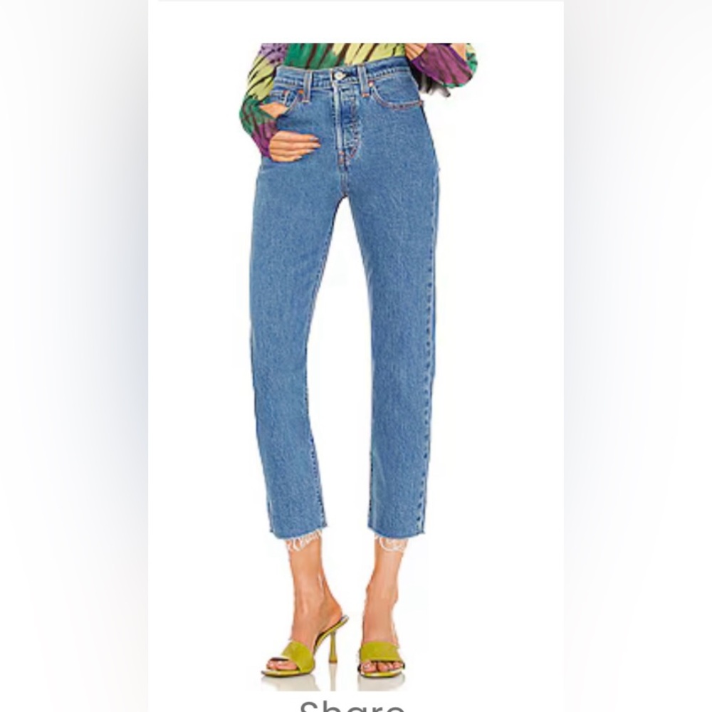Levi’s Wedgie Straight Ankle in Jazz Wave